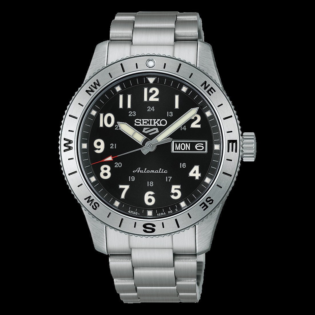 Montre Seiko 5 Sports Field series automatique avec fonction de remontage manuel avec réservé de marche 41heures