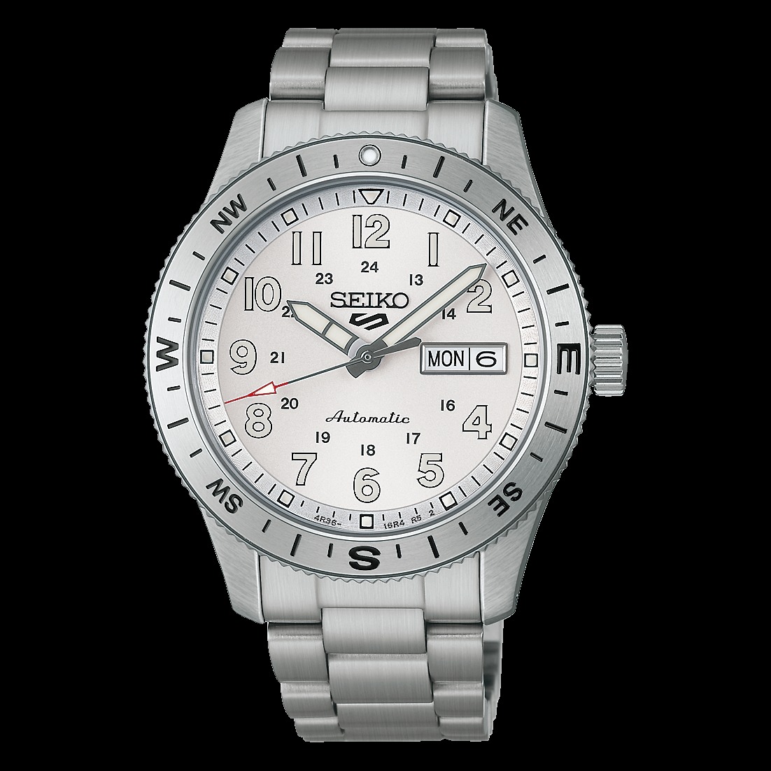 Montre Seiko 5 Sports Field series automatique avec fonction de remontage manuel avec réservé de marche 41heures