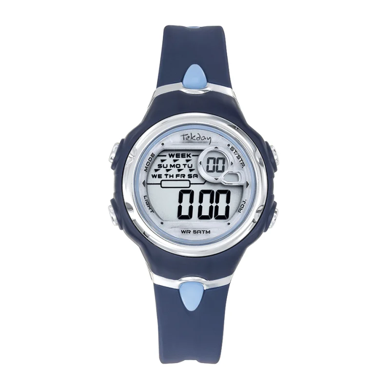 Montre Tekday Junior digitale Silicone Bleu