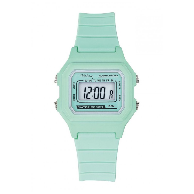 Montre Tekday Junior digitale Silicone vert