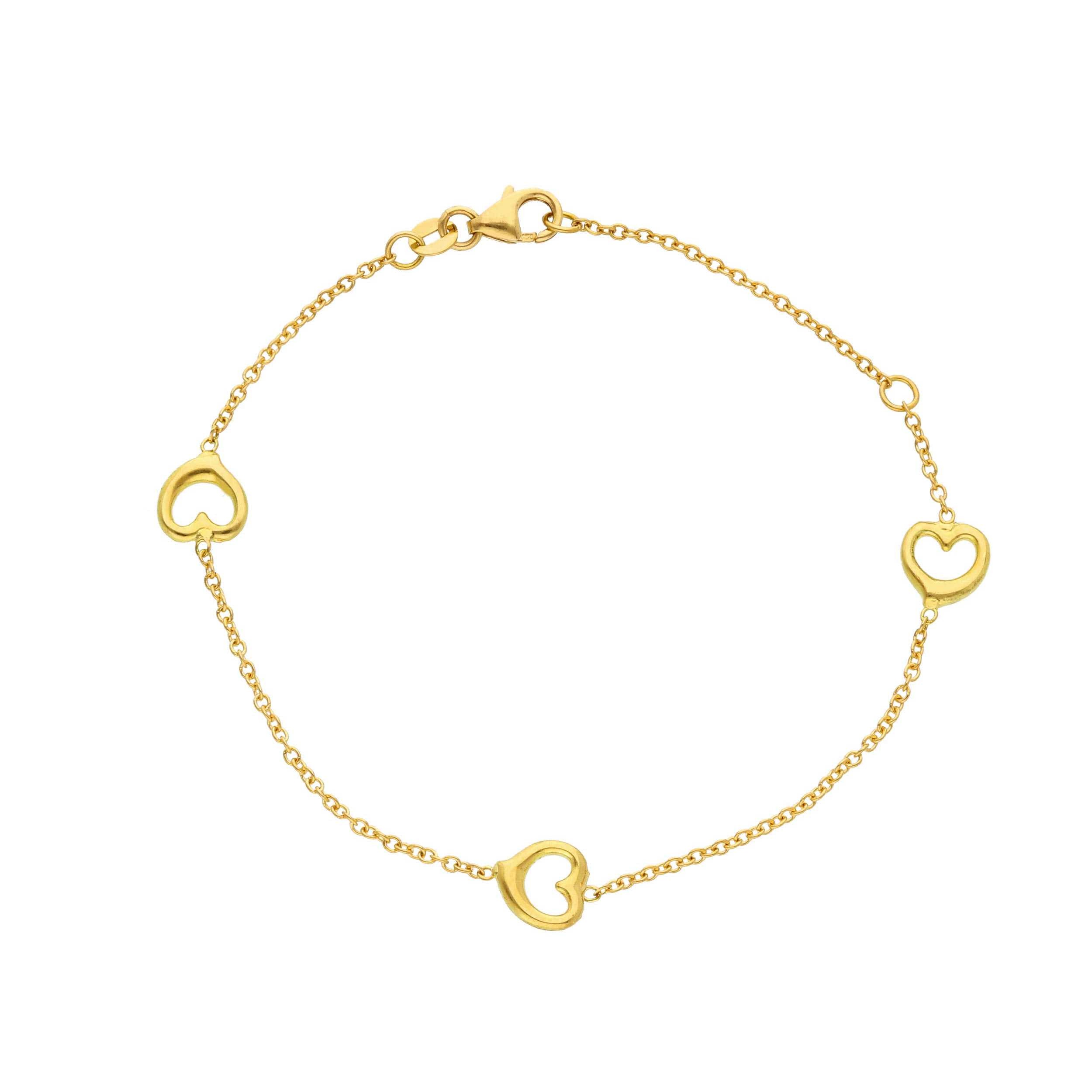 Bracelet 15+3cm or jaune 18K
