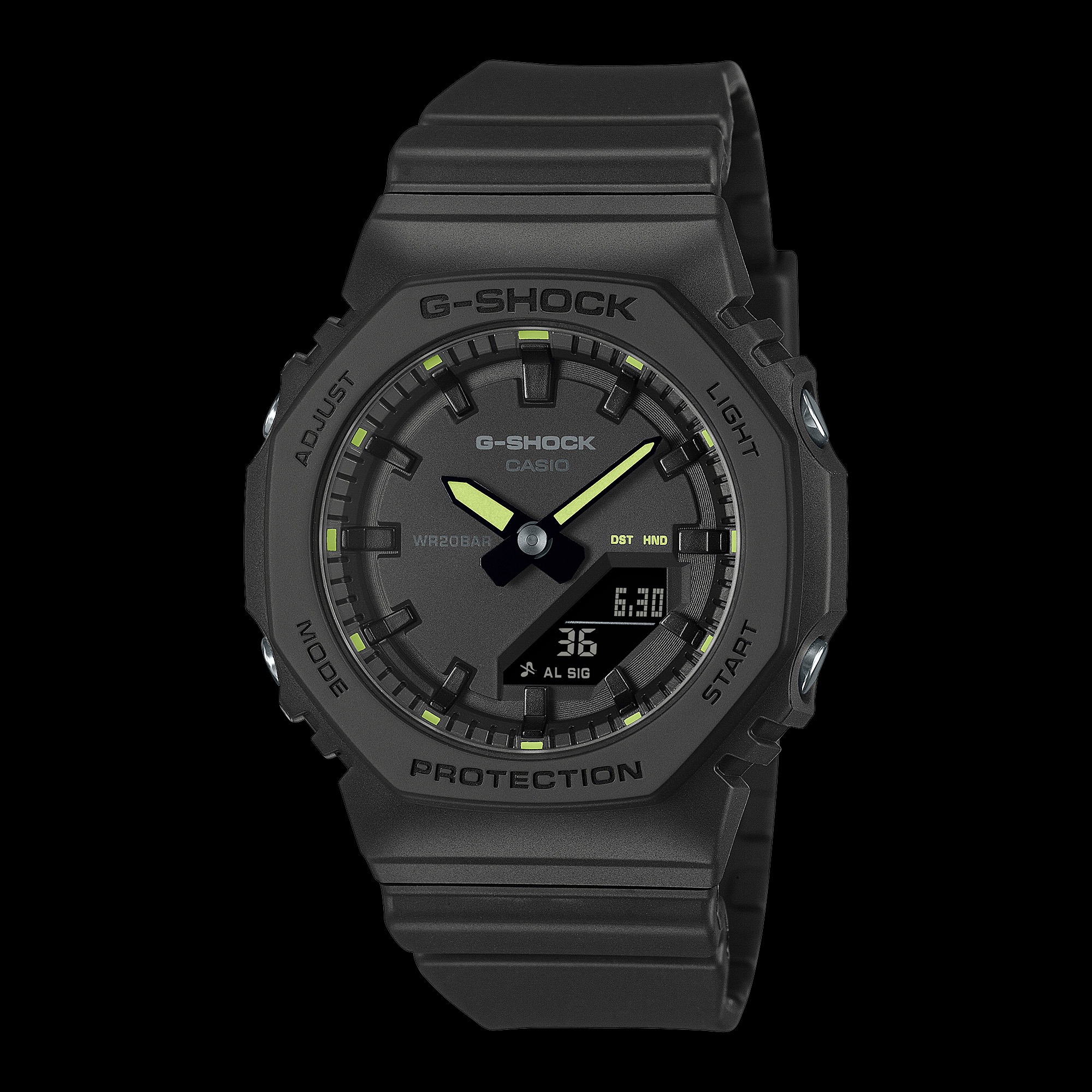 Montre CASIO G-SHOCK noir mate, numérique-analogique avec une coupe plus confortable que jamais